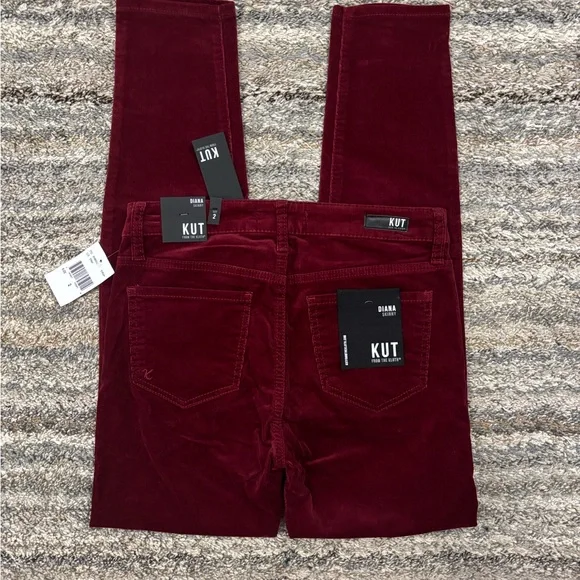 KUT From The Kloth Diana Skinny Corduroy Jeans Sz 2 NWTKUT Diana Skinny NEW-